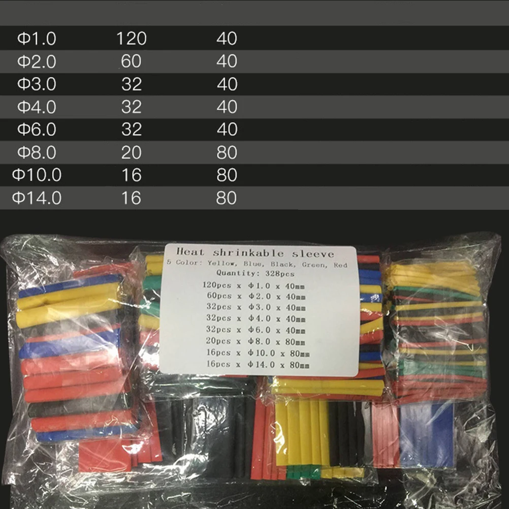 

656 Pcs Heat Shrink Tube Insulation Flame Retardant Power Cable Waterproof Electricians Essential