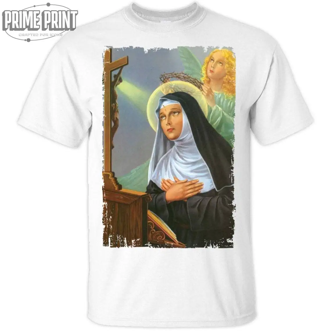 Saint Rita of Cascia V1 DTG PRINT Men TShirt S M L XL 2XL 3XL 4XL 5XL