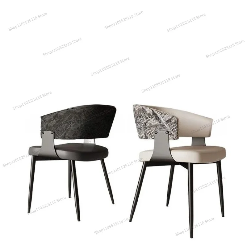 For Dining Chair Home Chair Cafe Leisure Backrest Stool