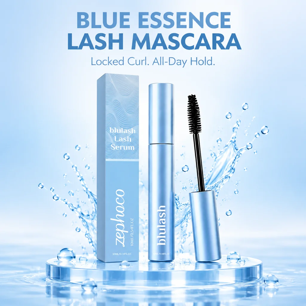 Blue Mascara Waterproof Mascara Long Lasting Lash Mascara Separated Lashes Volumizing Eye Makeup Nourish eyelashes for Women
