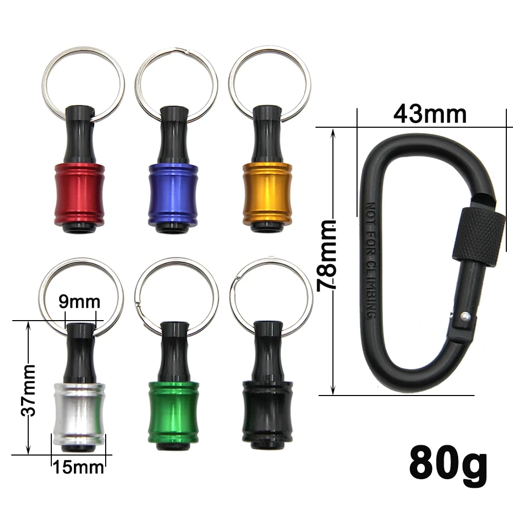 Zestaw narzędzi: szybkozłączka do kluczy, przedłużka z szybką wymianą, uchwyt sześciokątny 1/4 cala, końcówka wkrętaka, szybkozłączka, adapter.