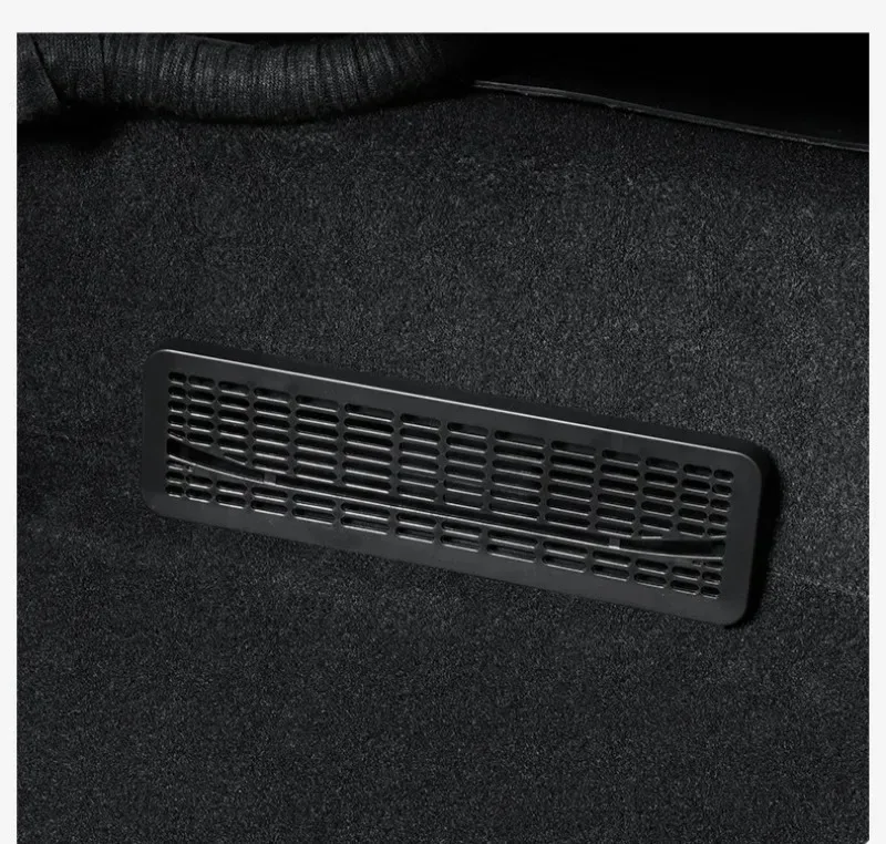 2Pcs Under Seat Air Vent Cover for Tesla Model Y 2025 2026 Juniper Rear AC Outlet Protector with ABS Plastic Anti-Dust Debris