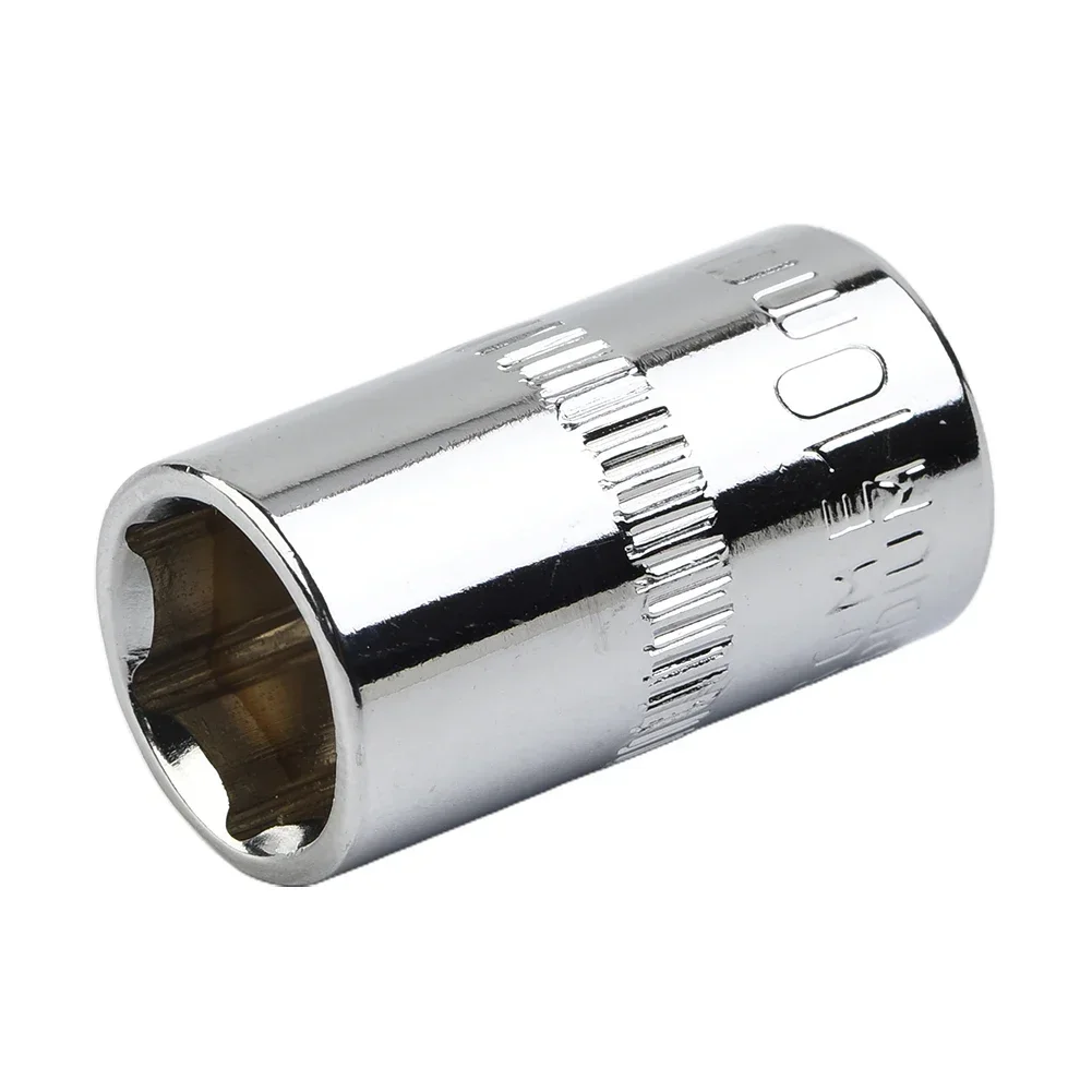 Compact And Reliable 10mm Shallow Socket Repair Tool Chrome Vanadium Steel Construction For Automotive Repairs 4pcs Set