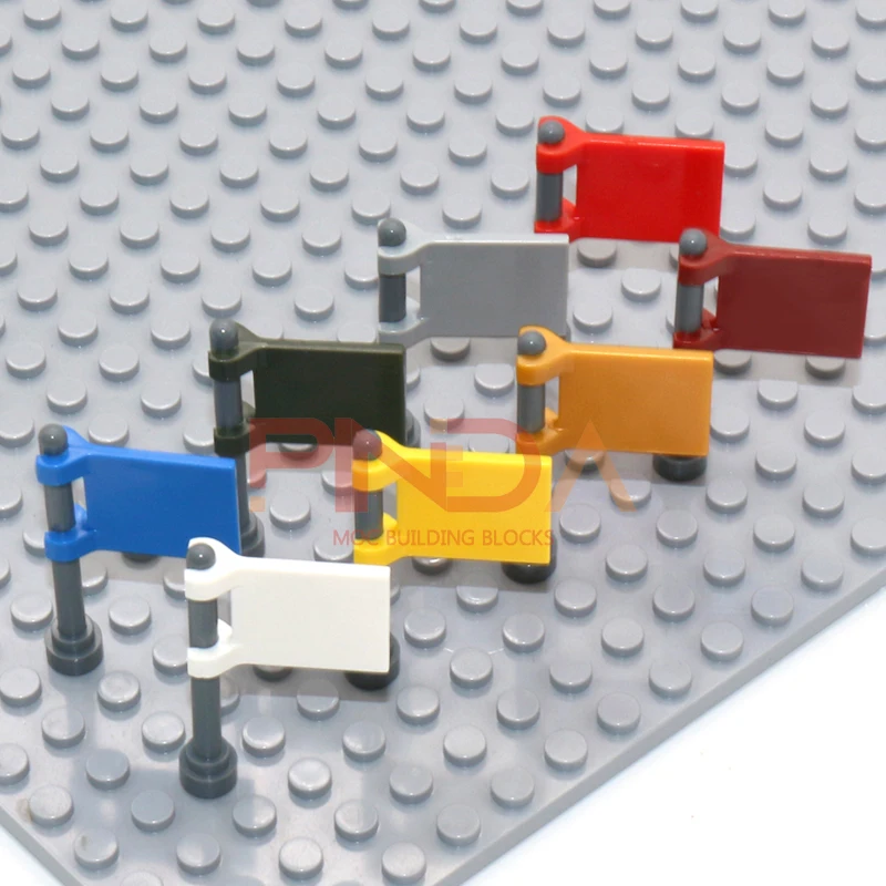 MOC 20개 2335 플래그 2x2 정사각형 블록 2x2 정사각형 쌓기 교체 가능한 블록
