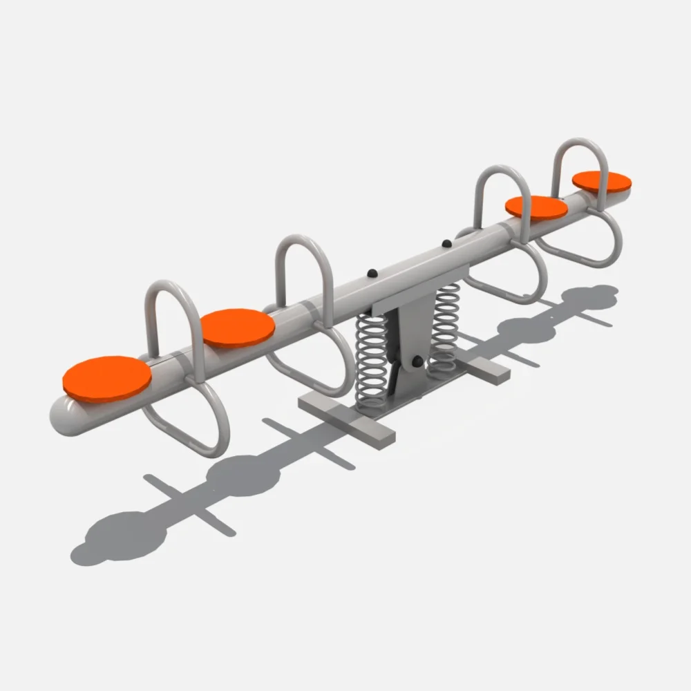 2027 Children Metal Seesaw Spring Rider Outdoor Seesaw Play Equipment Kids Playground for Kindergarten