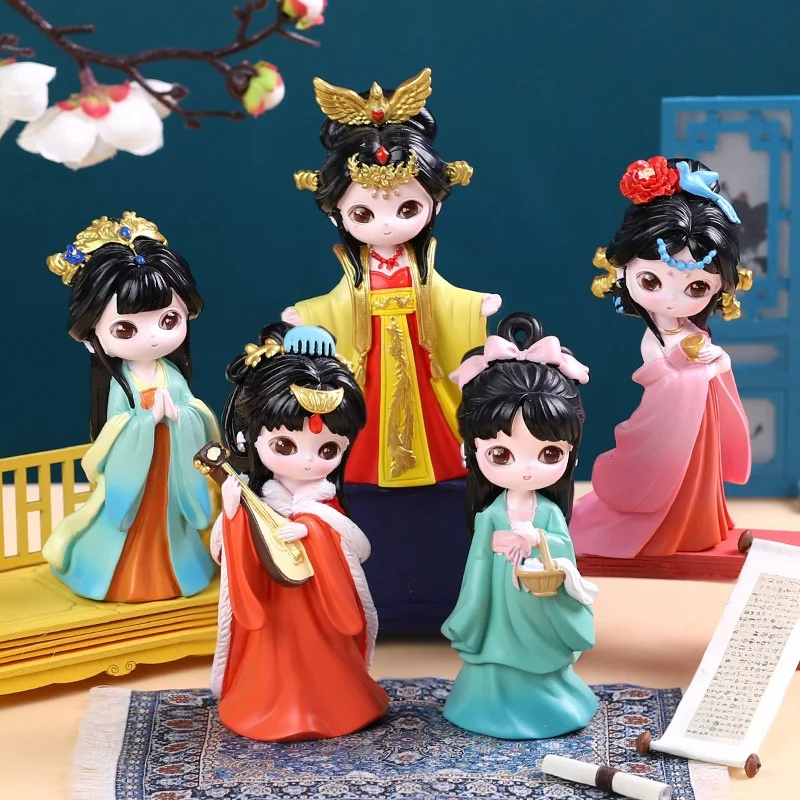 

The Four Beauties Of The National Tide Blind Box Ancient Hanfu Series Blind Box Cute Cartoon Desktop Ornaments Can Be Collected