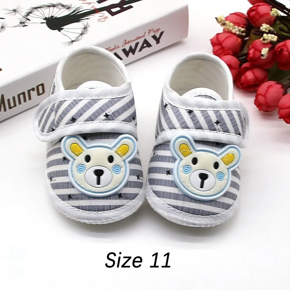 Cute Soft Sole Baby Shoes Cartoon Bear Breathable First Walker Shoes Anti-slip Infant Walker Shoes Baby Boy Girl