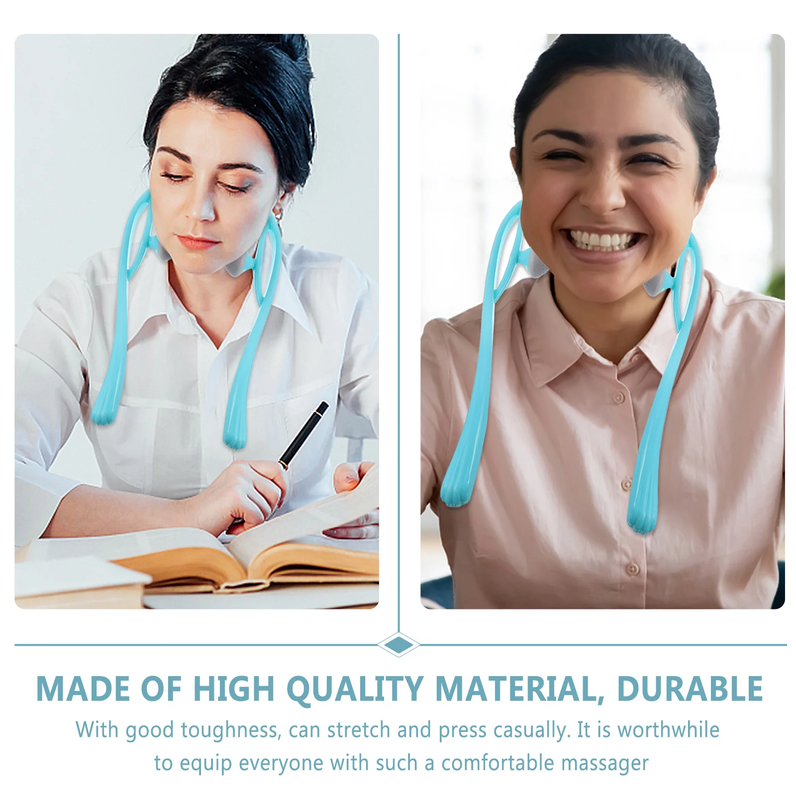 

1Pcs High Quality Neck Massage Roller Handheld Tool for Office and Home Use with Good Toughness Neck Massage Roller