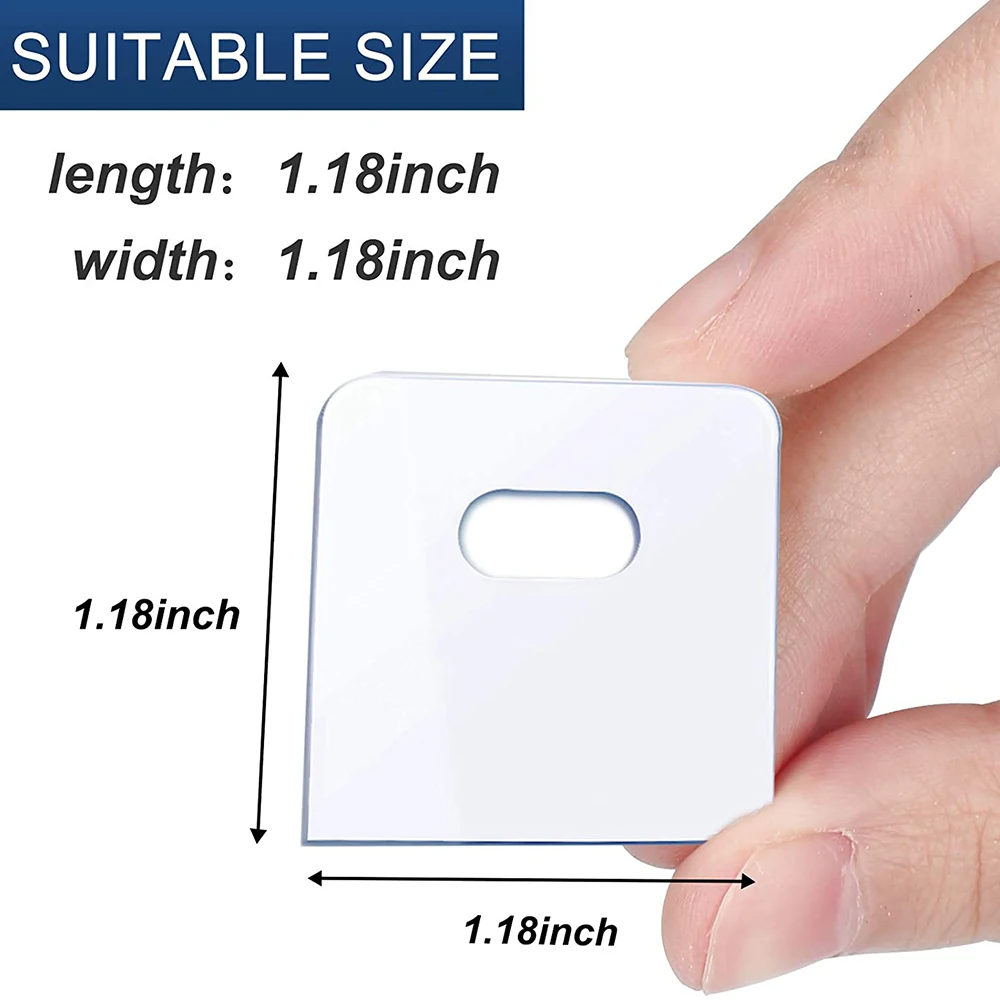 16ชุด/32ชิ้นแท็บซ่อมมู่ลี่แนวตั้งที่ชัดเจนแผ่นบังแดดสำหรับซ่อมแซม