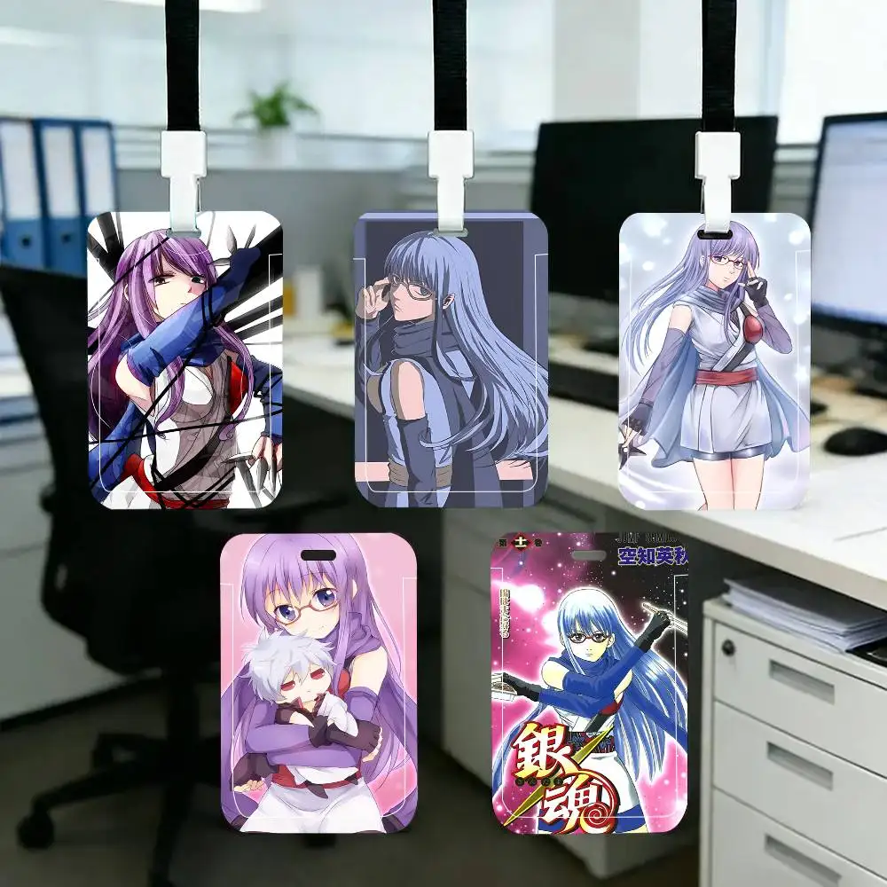 1pc Sarutobi Ayame Anime Cartoon Characters ID Card Sleeve School Card Access ID Card Bus Meal Card Protective Sleeve Easy Push
