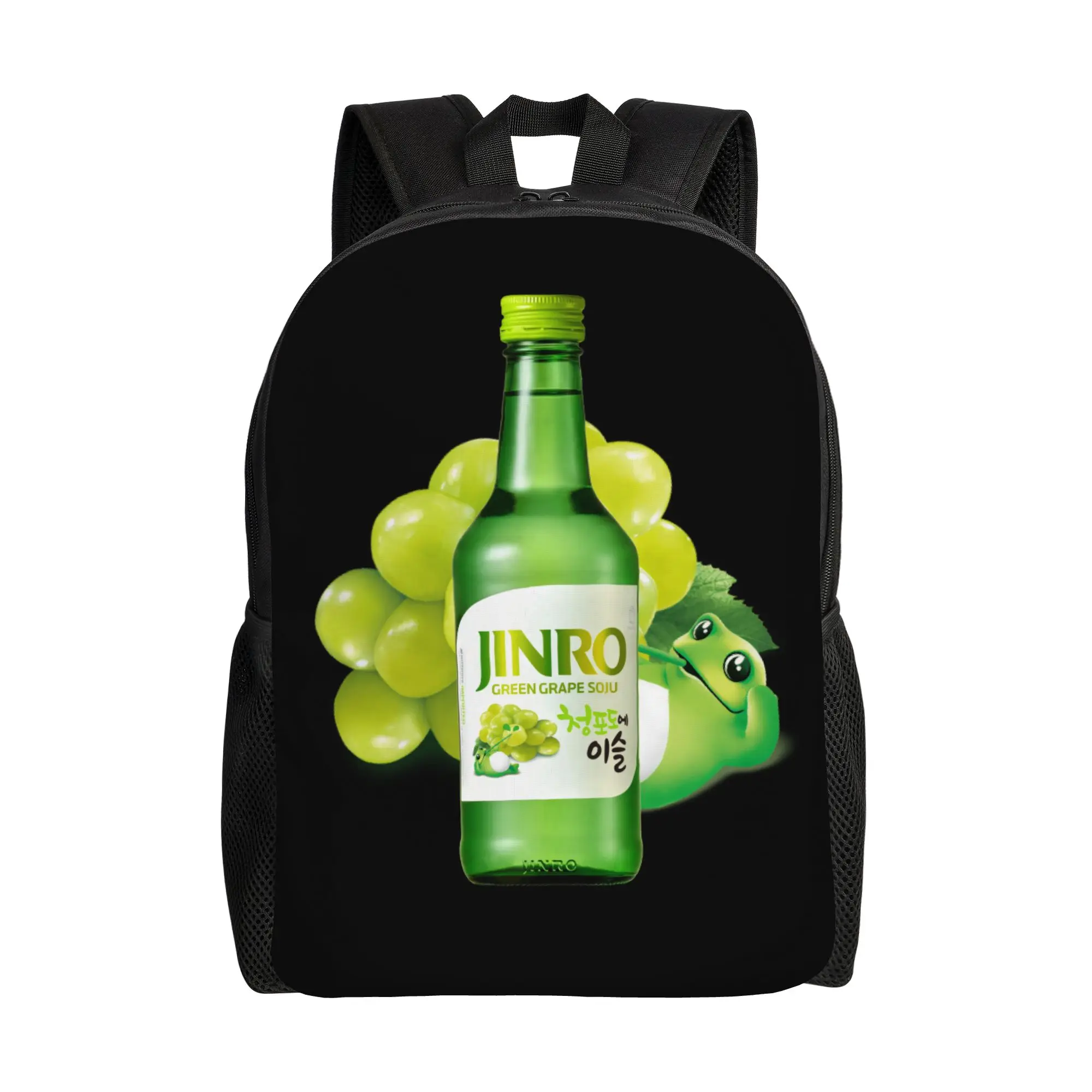 

Бутылка соджу Jinro Green Grape, модная женская сумка-рюкзак Jinro для ноутбука большой вместимости, к новому учебному году