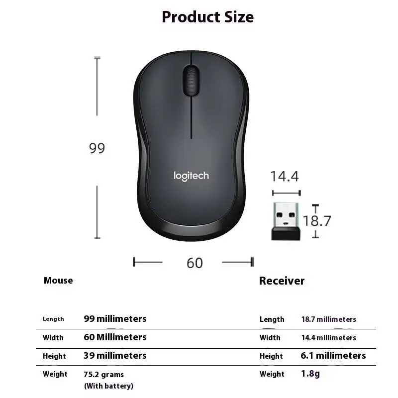 لوجيتك M220 ماوس لاسلكي للكمبيوتر المحمول مكتب الأعمال الصامت المحمول لعبة المنزل الأولاد والبنات #6