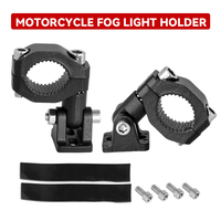 Motorcycle LED Headlight Spotlight Mount Bracket Adjustable Fog Light Auxiliary Lamp Bumper Clamps Holder Motorcycle Accessories