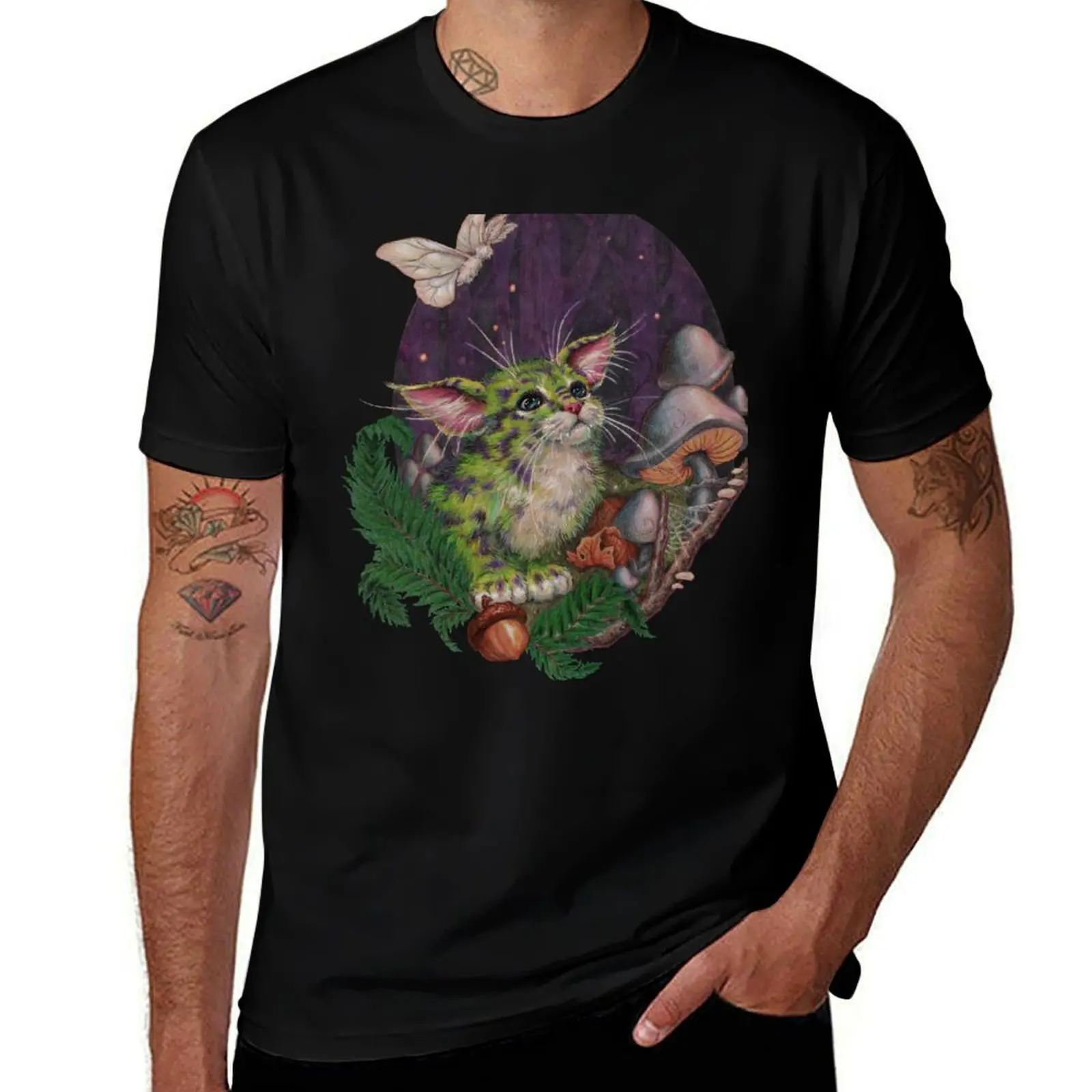 Rare Sighting of the Gobbo Kitty T-Shirt Quick Dry Light Sports T-Shirt