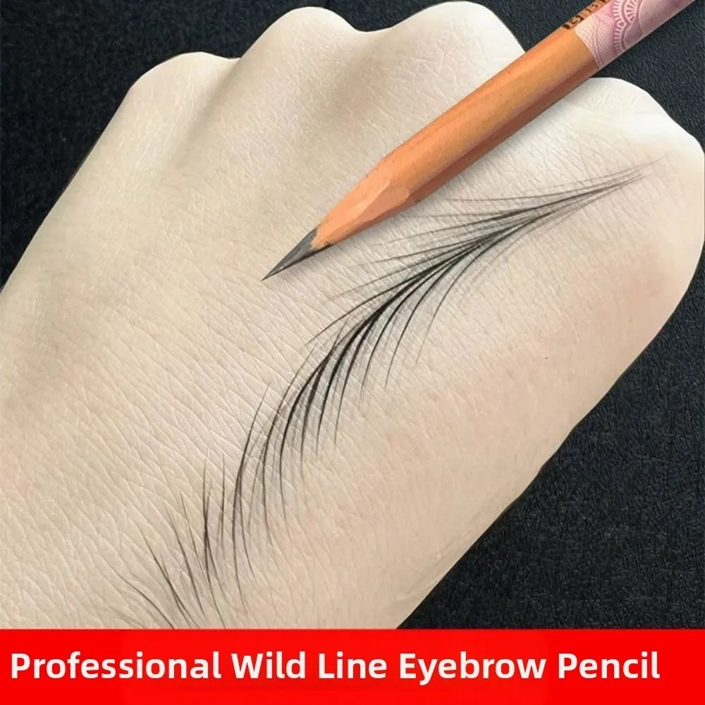 قلم حواجب احترافي برأسين مقاوم للماء وسهل تطبيق قلم حواجب العين Microblading قلم مكياج فني