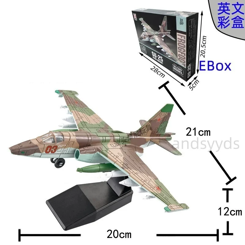 

New Su25 Fighter Model Frog Foot Attack Aircraft 1:72 Scale Plane Plastic Model Military Toy Assemble Models Educational Gifts