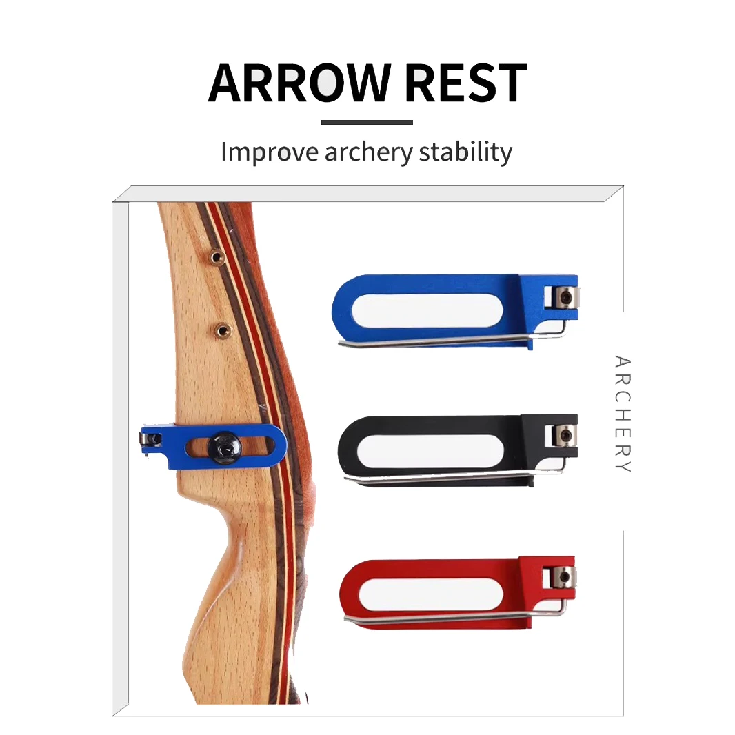 Archery Recurve Bow Magnetic Arrow Rest for Profession Archer Training Takedown Bow Archery Accessories Arrow Rest
