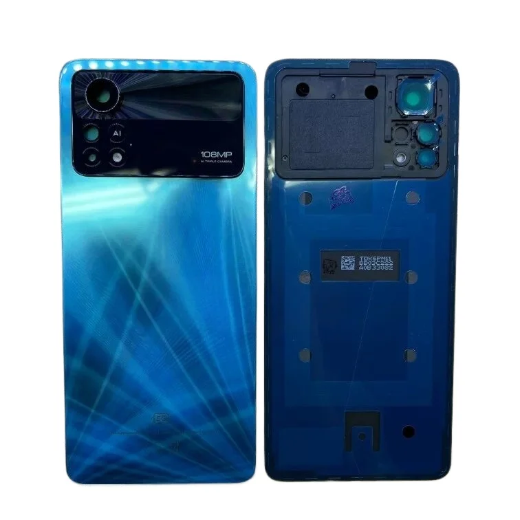 For Xiaomi POCO X4 Pro 5G Rear Housing Case Replace Repair Spare Parts + Camera Lens