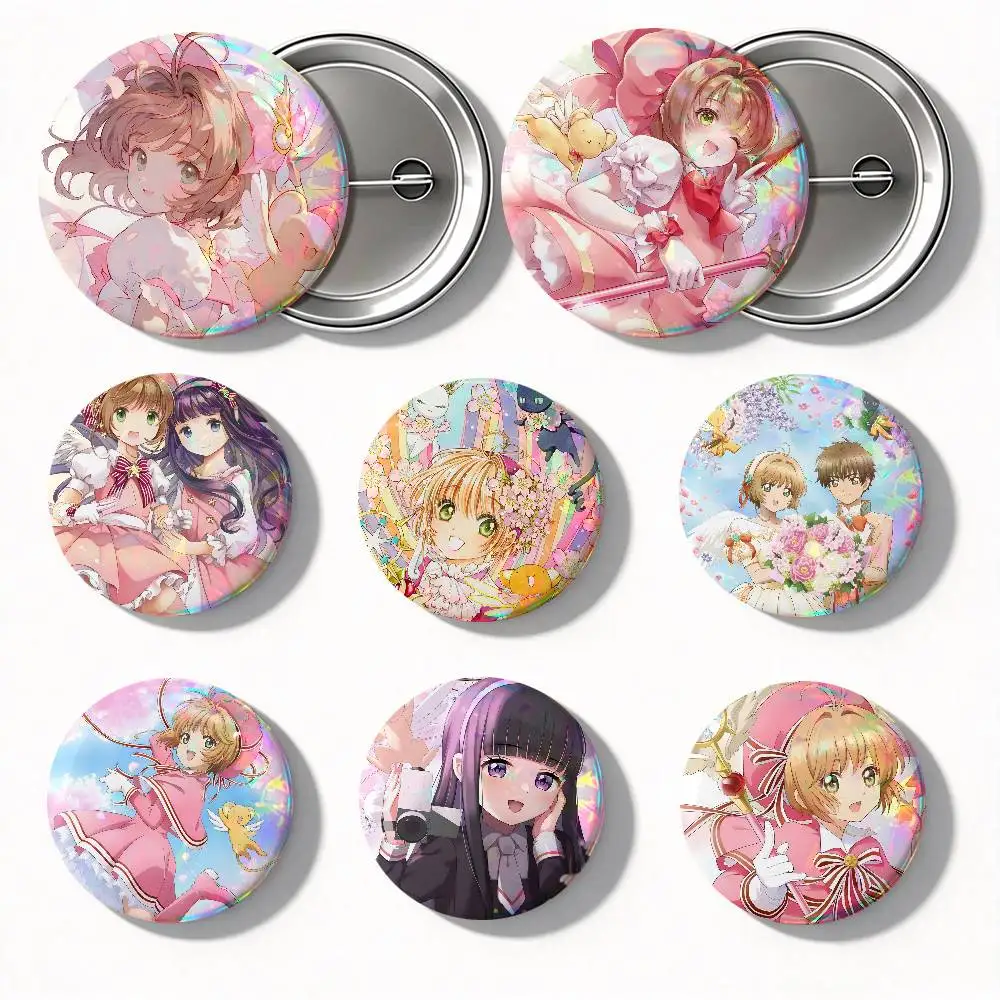 C-Cardcaptor S-Sakura Anime Round Badges Can Be Used To Decorate Clothes And Backpack Pins