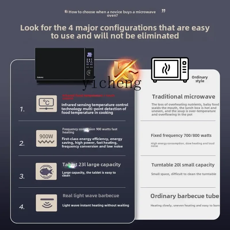 zz Microwave Oven Oven All-in-One Machine Smart Home Infrared Constant Temperature Heating