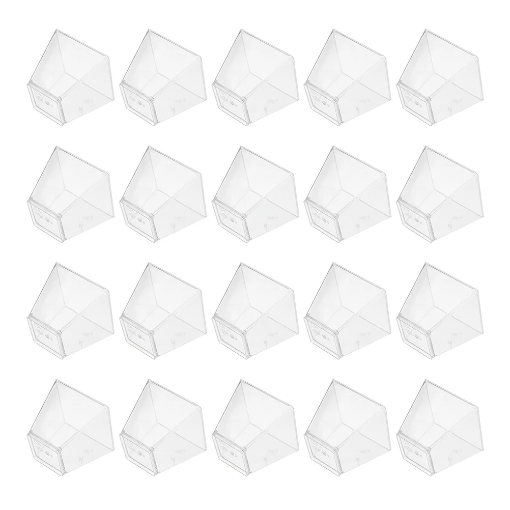 

80pcs Dessert Cups Clear Plastic Mini Cake Sample Appetizer Party Non Sliding Sturdy Storage Kitchen Bar