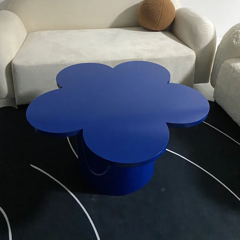 Table Klein blue flower table artistic side  B & B side Internet celebrity coffee table