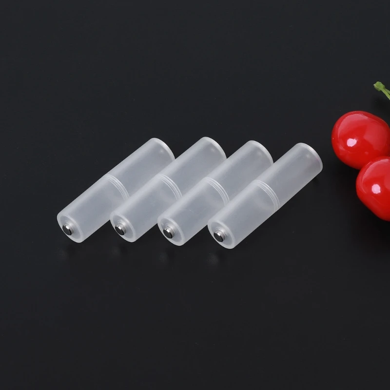 

4Pcs AAA To AA Size Portable Battery Converter Adapter Spacer Switcher for Case