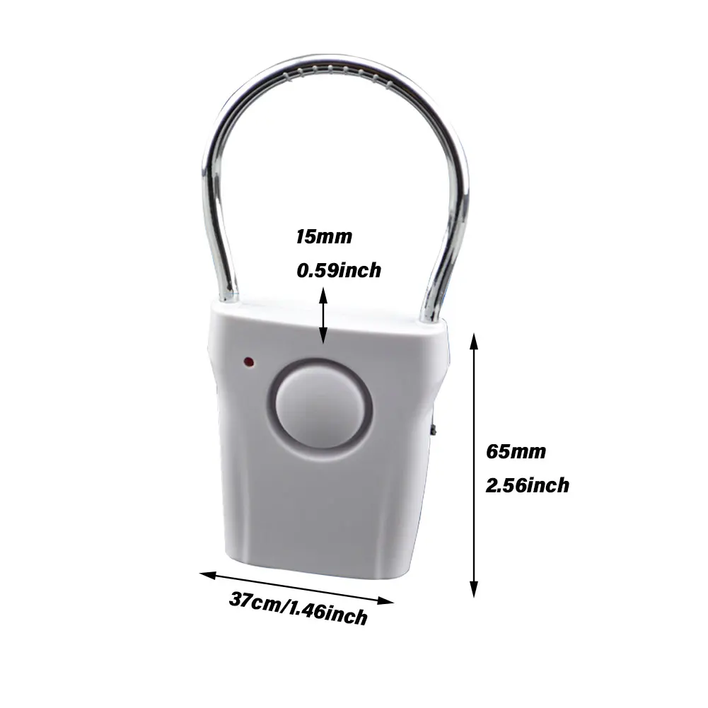 เซ็นเซอร์กันขโมยแบบสั่น120dB กันขโมยประตูความปลอดภัยในบ้านภายในอาคารมือจับหน้าต่างสัญญาณเตือนกันขโมยสำหรับธุรกิจร้านค้าในโรงแรม