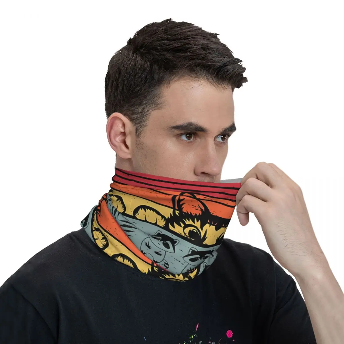 Hold On I See A Cat Cat Mom Kitten Funny Cat Scarf Neckerchief Neck Face Mask Polyester image 6