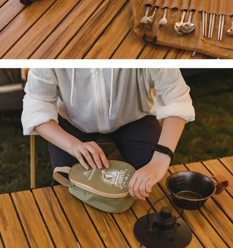 Sierra Bowl Aufbewahrungstasche, Oxford, wasserdicht, für Geschirr, Tassen, Tragetasche, Organizer, Outdoor, Camping, Reisen, Grill, Picknick – Detail 27