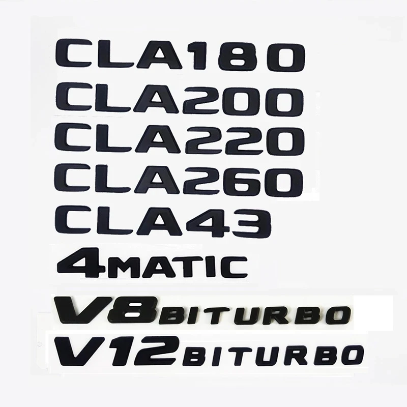 

Car rear trunk badge, logo sticker, CLA35, CLA45, CLA180d, CLA200, CLA220d, CLA260 emblem for Mercedes AMG C117, W117, C118