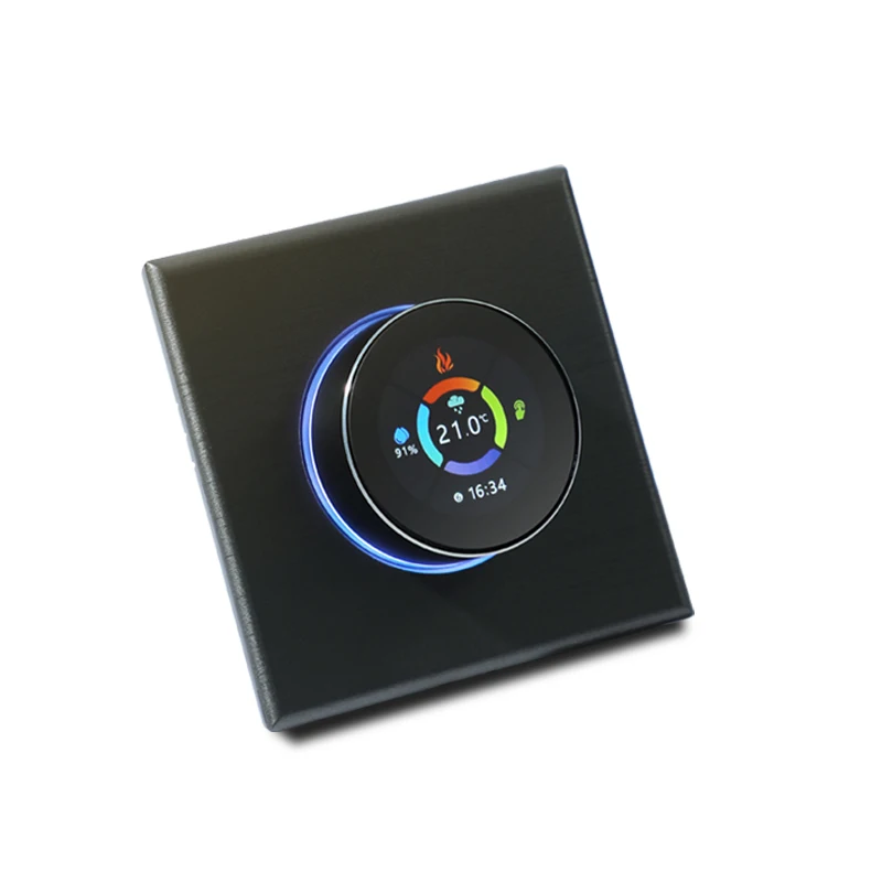 

Knob Thermostat Floor Heating Controller Programmable Wifi Smart Thermostat for Water Heating