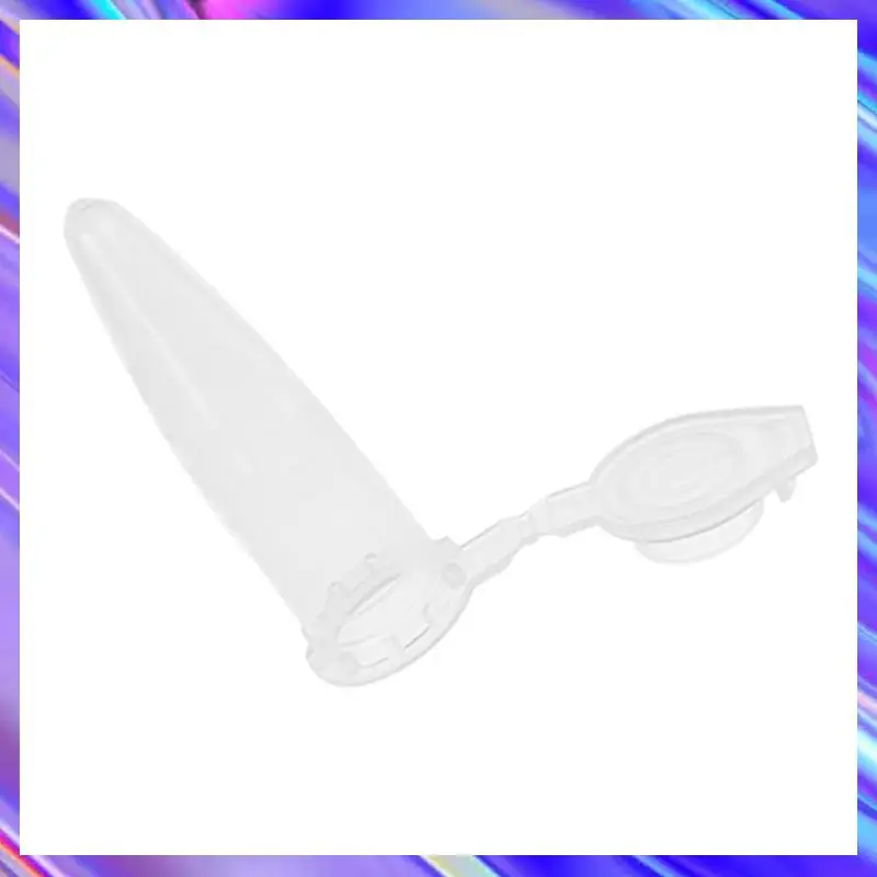 6000 قطعة أنبوب طرد مركزي بلاستيكي مطبوع بعلامة بيضاء شفافة للمختبر 0.5 مل