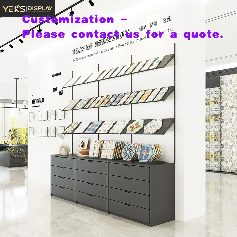 

custom.Factory Direct Modern Adjustable Shelf Metal Combo Cabinet Drawer-Equipped Display Rack Showroom/Store