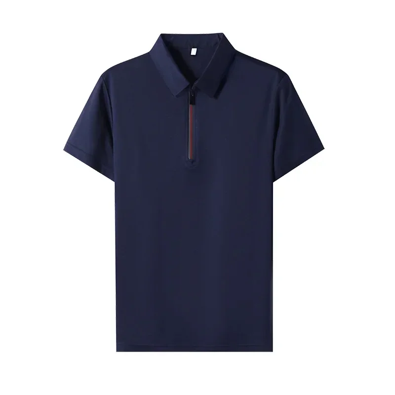Caofeimao 2025 High Quality Summer New Arrival Business Casual Short Sleeve Polo-Shirt Men Clothing Fashion Collar Tops 4XL