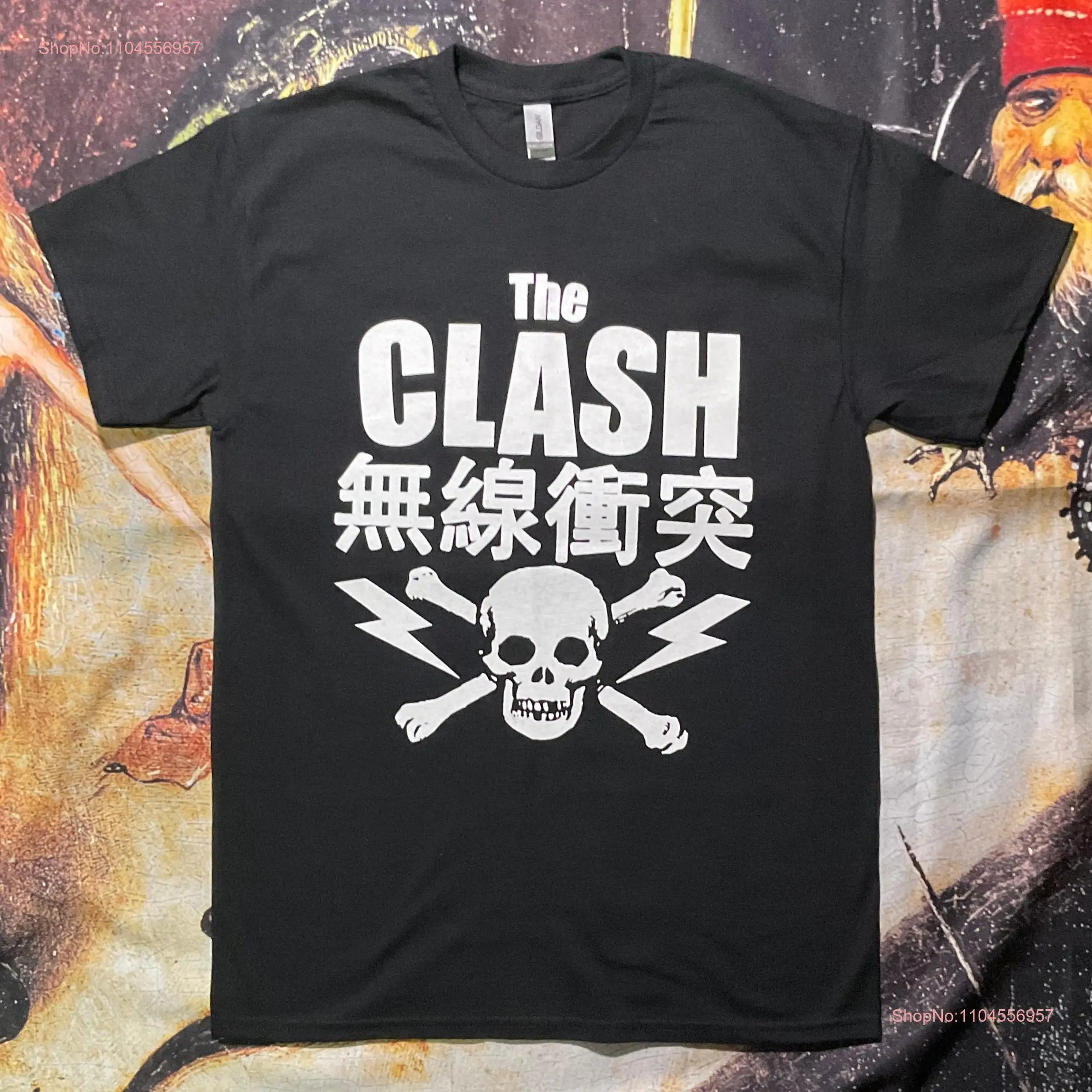 

Рубашка с черепом Clash с длинными или короткими рукавами