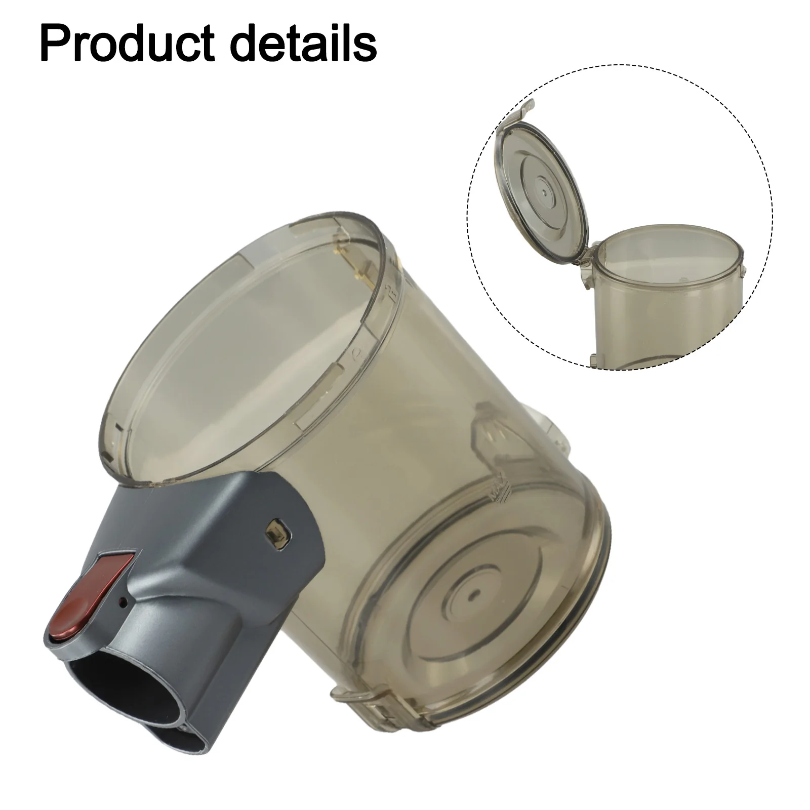 Dust Control Dust Cup Easy To Empty Dust Bin Easy To for Clean Dustproof Cover Easy To Clean Design Trap Air Pollutants