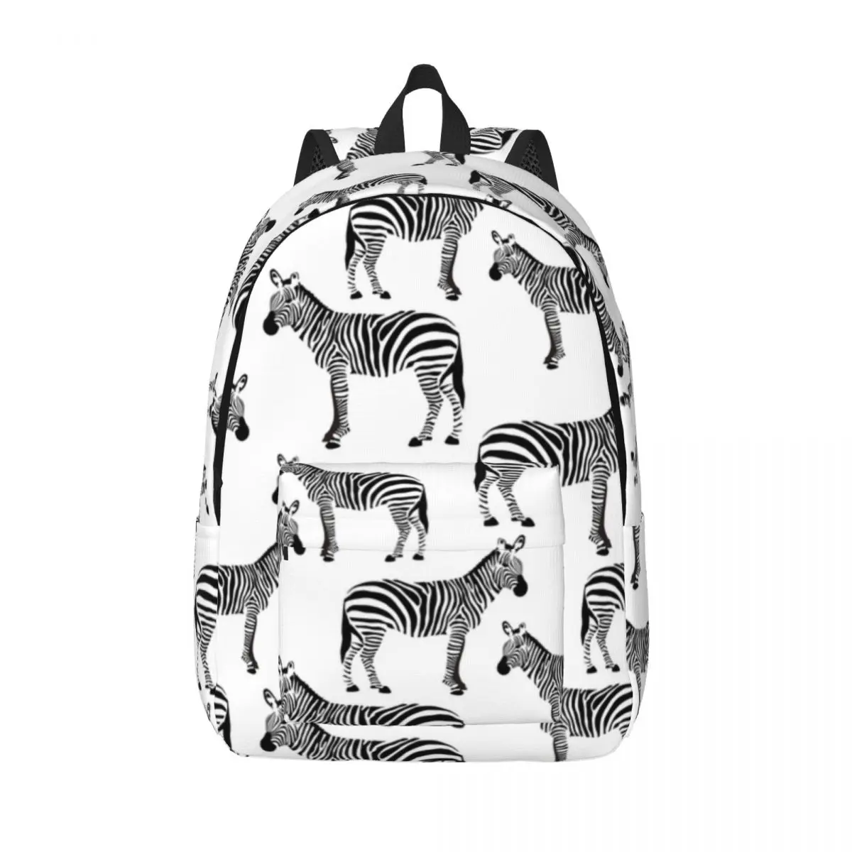 

Zebra Black And White Backpack for Kindergarten Primary School Student Skin Animal Bookbag Boy Girl Kids Daypack Sports