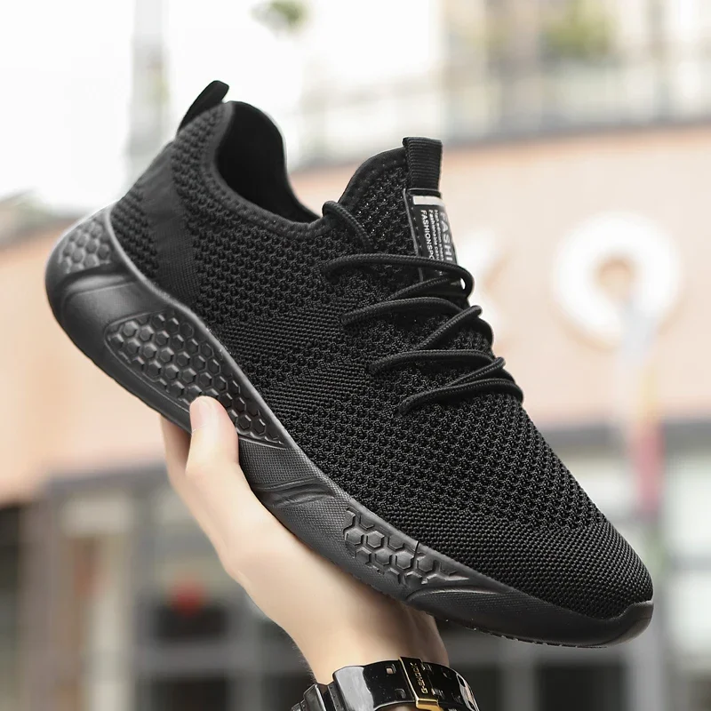 Fujeak Fashion Men Shoes Lightweight Men\'s Sneakers Running Shoes Sports Big Size 50 Breathable Lace-up Women Casual Footwear