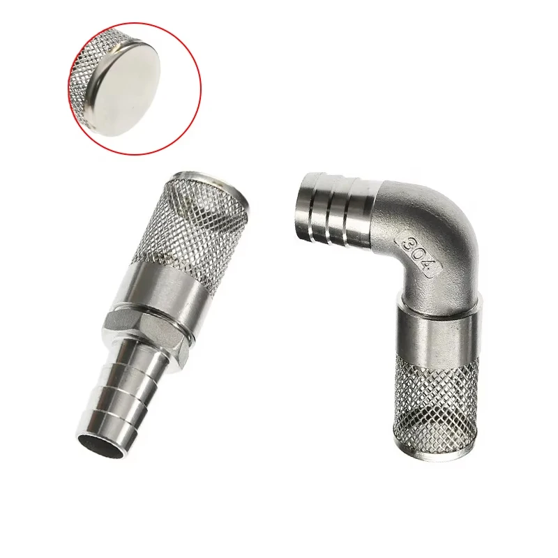 4/6/8/10/12/19mm 304 Stainless Steel Hose Mesh Filter Strainer Filtering Elbow Fitting Connertor For Garden Car Washing Aquarium