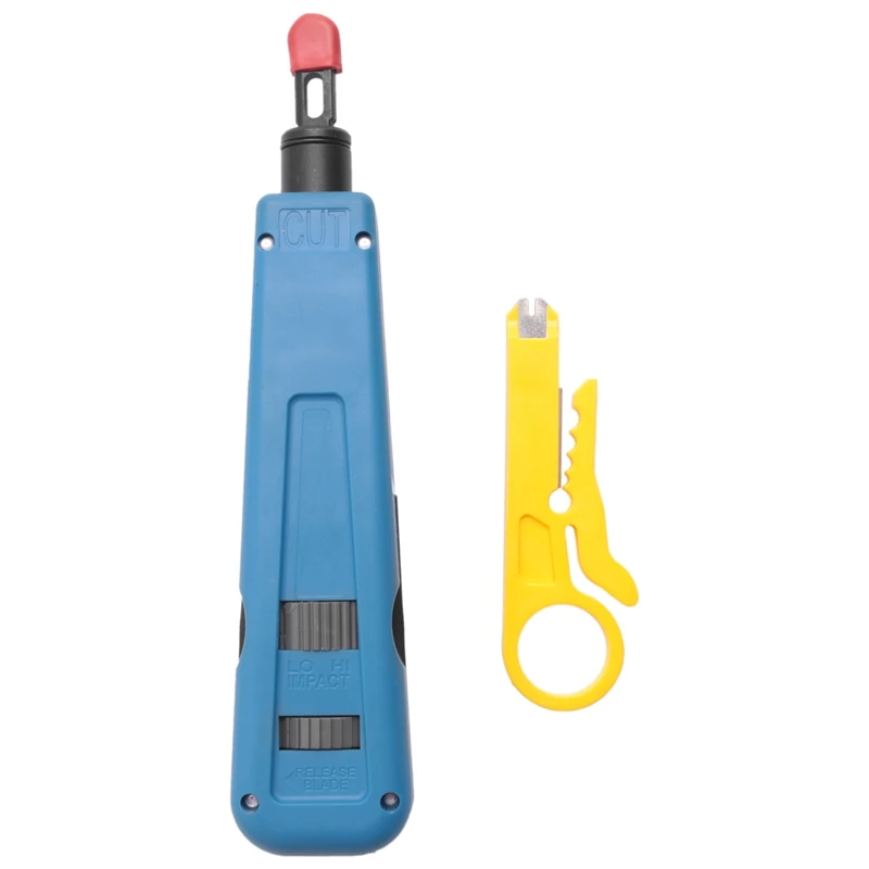 

New Punch Down Impact Tool With 110 And 66 Blades, Network Wire Cable Cat6/Cat5e Telephone Impact Terminal Insertion Tools