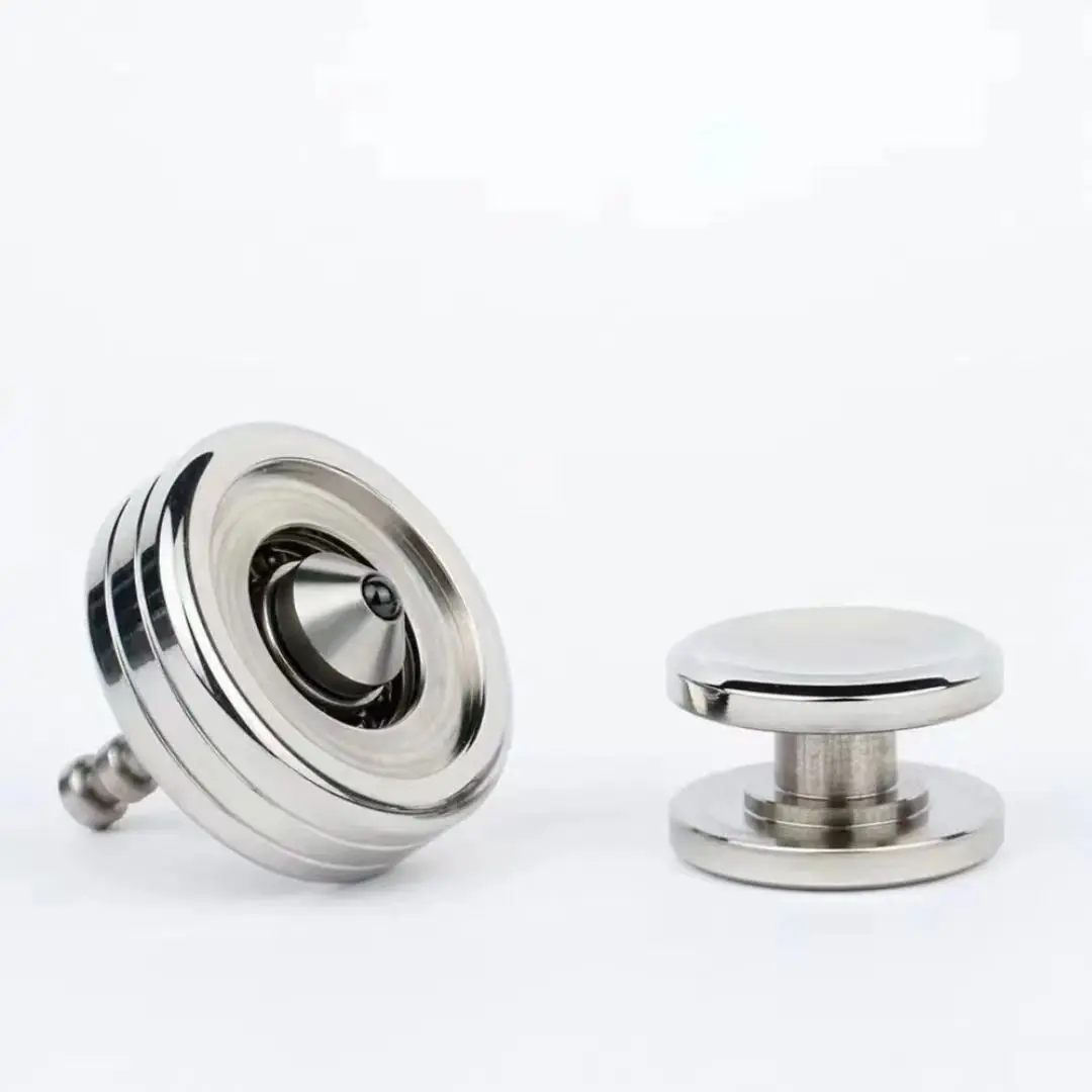 2 in 1 Spinning Top Metal Gyroscope Spinner Stainless Steel Anxiety Fidget Toys Adults Kids EDC Gadgets Juguetes Antiestrés