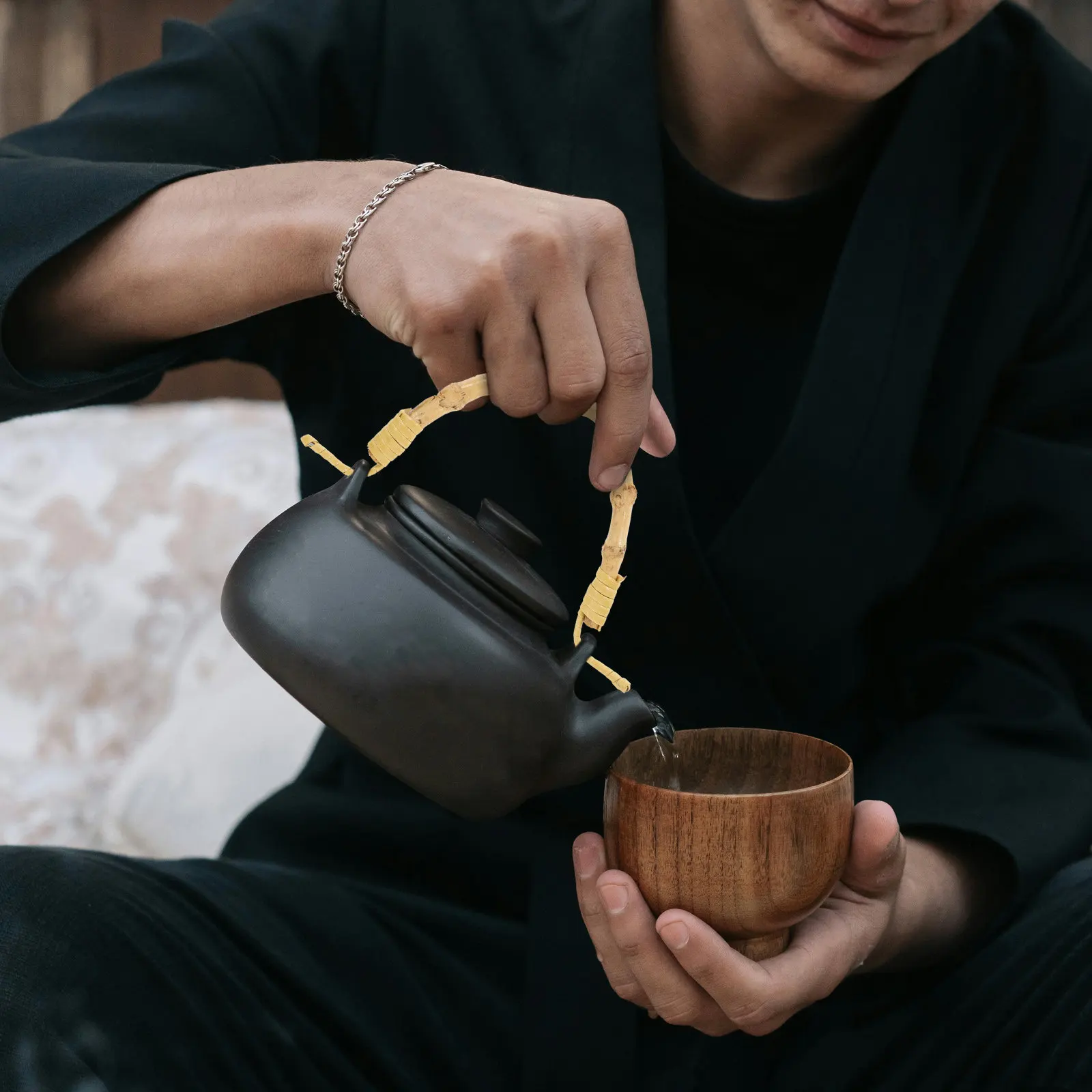 2Pcs Bamboo Rattan Teapot Handle Replacement Set for Ceramic Yixing Glass Tea Kettles Ergonomic Comfort Grip Elegant Upgrade