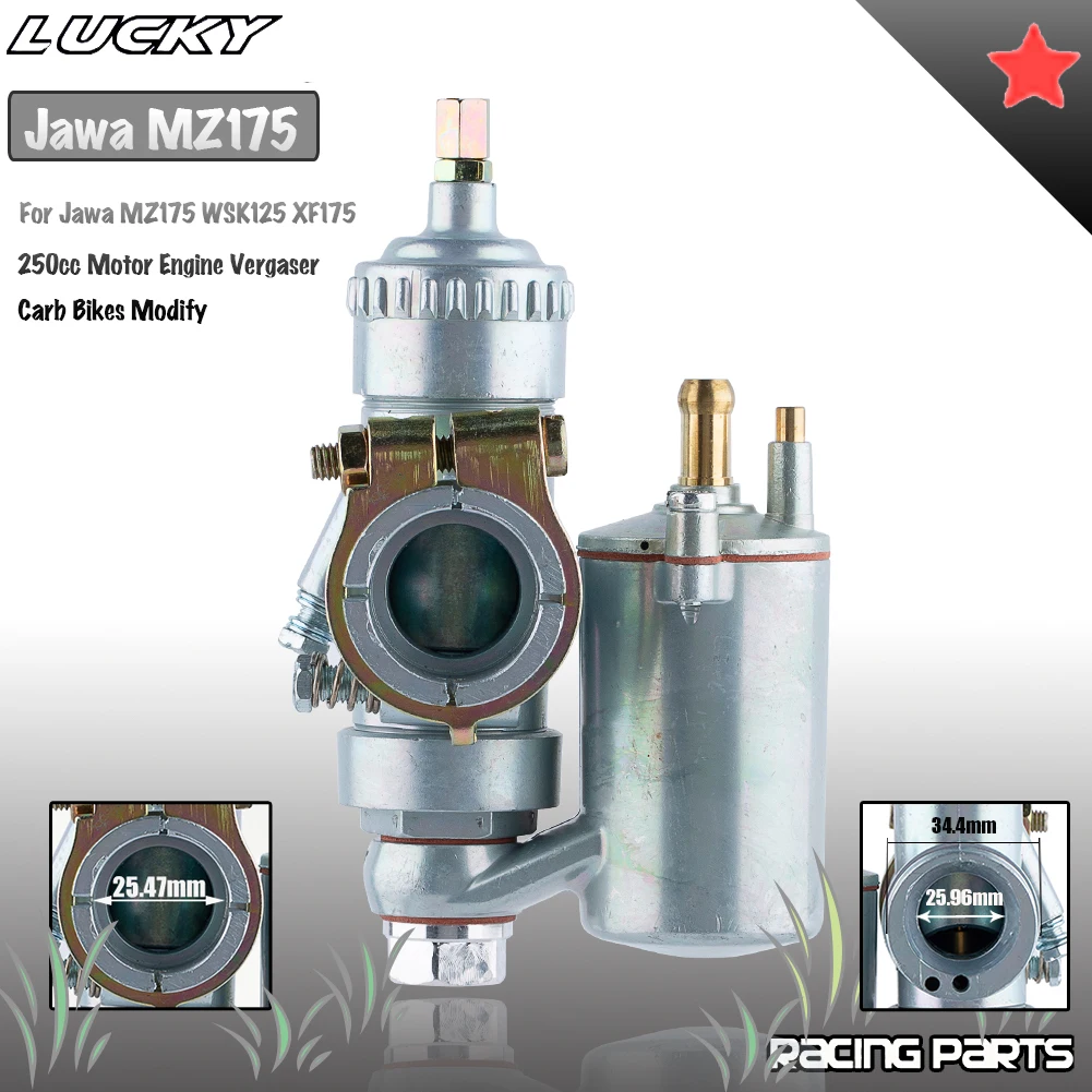 New Jawa MZ175 Carburetor 250cc Motorcycle Engine WSK125 WSK 125 XF175 MZ 175 Carb For Bikes Modify Scooter Dirt Pit Bike Modify