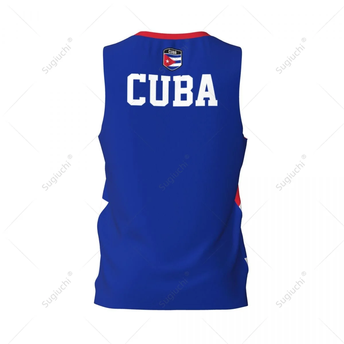 Cuba Flag Men Basketball Sports Jersey Running Fitness Multifunction Sleeveless tshirt Exclusive Custom Name Nunber