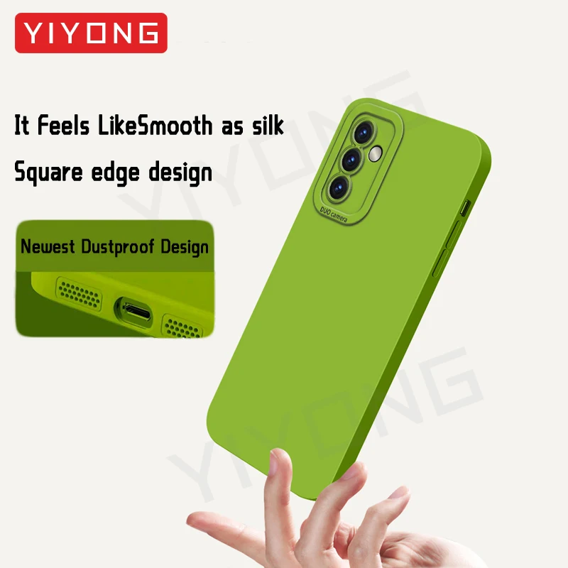 A54 Case YIYONG Silky Liquid Silicone Soft Cover For Samsung Galaxy A55 A54 A53 A52 s A52s 5G A 54 53 52 Shockproof Phone Cases