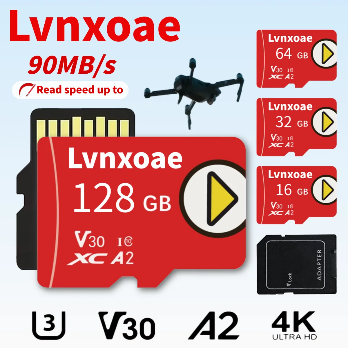 Оригинальная карта памяти Lexar Micro SD 128 ГБ 32 ГБ 64 ГБ 256 ГБ 512 ГБ Карты памяти A1 A2 Class10 TF флэш-карта для спортивной видеокамеры дрона Оригинальная карта памяти Lexar Micro SD 128 ГБ 32 ГБ 64 ГБ 256 ГБ 512 ГБ Карты памяти A1 A2 Class10 TF флэш-карта для спортивной видеокамеры дрона