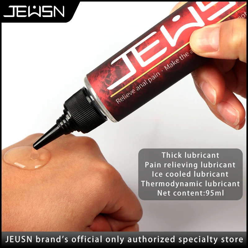 JEUSN-lubricante sexual Anal con grasa, Base analgésica, lubricante caliente y alivio del dolor, aceite sexual antidolor, consolador vibrador para