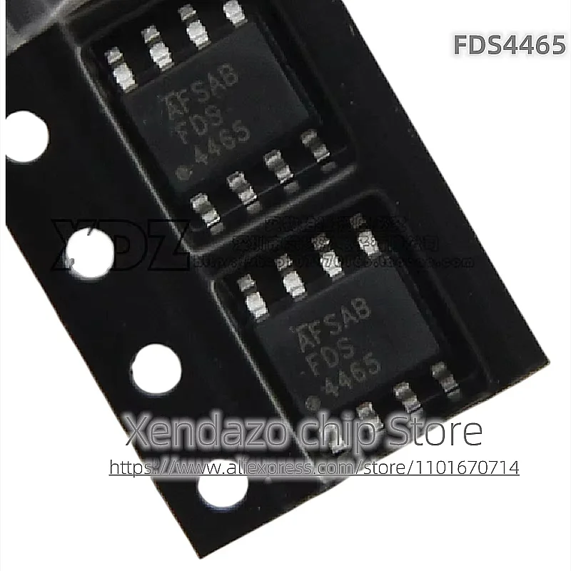 10pcs/lot FDS4465 4465 SOP-8 package Original genuine MOS field effect chip