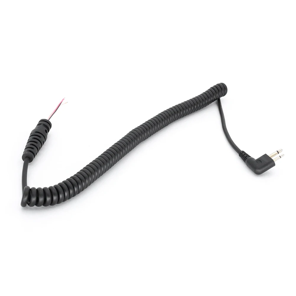 Kabel mikrofon 4 kawat 2pin, Mic elektrik kabel saluran kabel mikrofon untuk Motorola GP3688 GP88 untuk Hytera Wakie Talkie